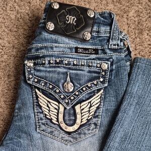 MissMe Boot Cut, Horseshoe Jeans